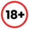 18 plus footer red