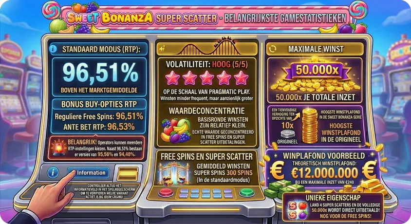 Sweet Bonanza Super Scatter RTP 96,51%